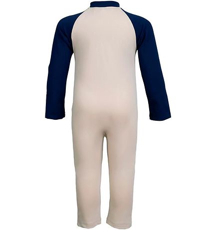 Petit Crabe Coverall Swimsuit - Multi Color - UV50+ - Latte/Blue