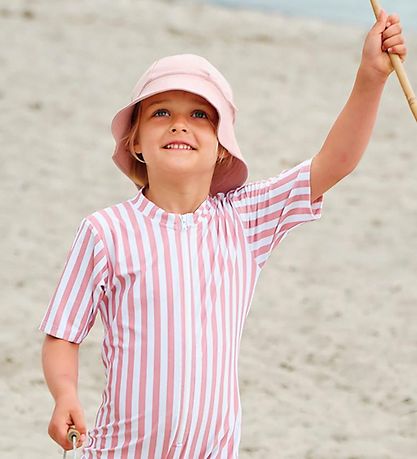 Petit Crabe Coverall Swimsuit - Natsu - UV50+ - Candy Stripes
