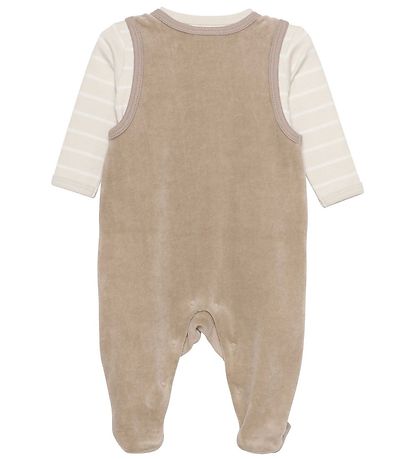 Fixoni Sparkdräkt m. Body l/ä - Velour - Dune