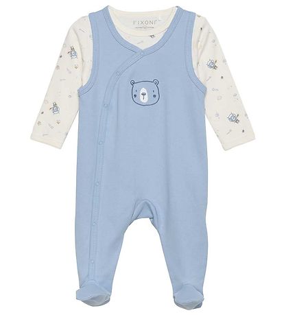 Fixoni Romper w. Bodysuit l/s - Ashley Blue