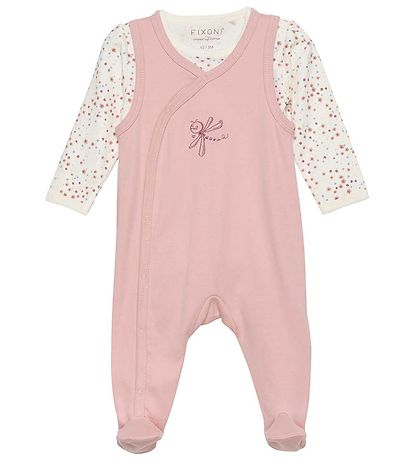 Fixoni Romper w. Bodysuit l/s - Misty Rose