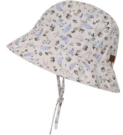 Melton Bucket Hat - UV50+ - Off White w. Print