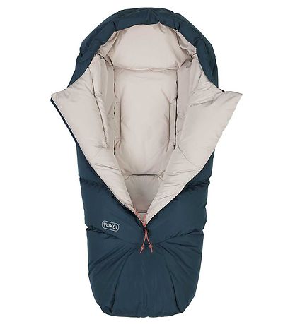 Voksi Footmuff - Adventure North - Poppy Blue/Seashell Sand