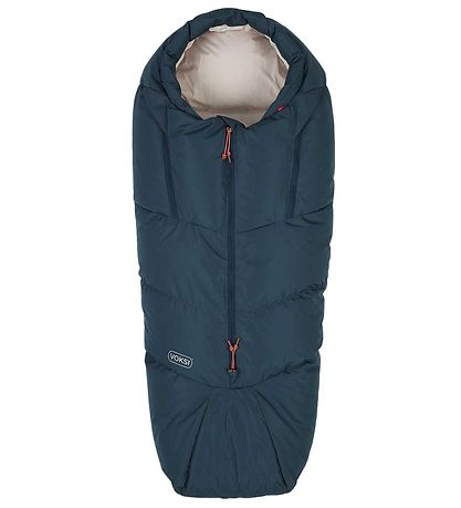 Voksi Footmuff - Adventure North - Poppy Blue/Seashell Sand