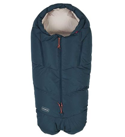 Voksi Footmuff - Adventure - Poppy Blue/Seashell Sand