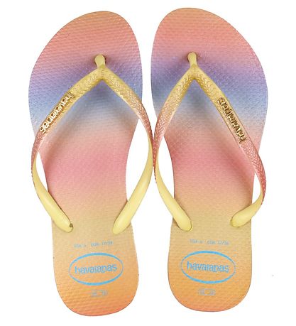 Havaianas Flip Flops - Slim Gradient Sunset - Pixel/Yellow