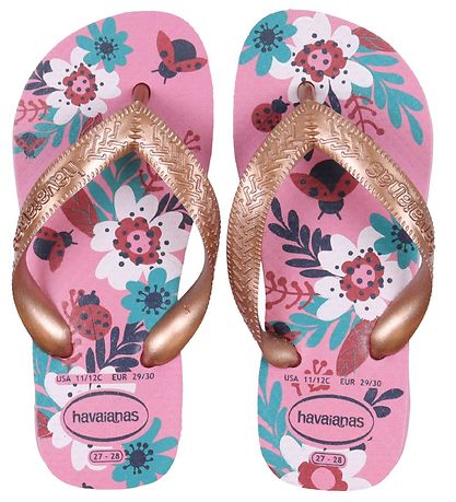Havaianas Flip Flops - Kids Flores - Pink Lemonade