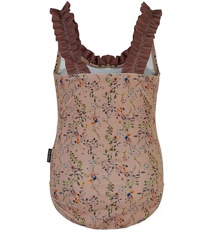 Mikk-Line Swimsuit - Nougat w. Flowers