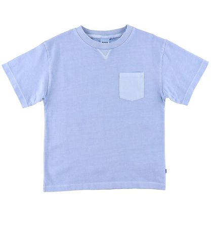 BOSS T-shirt - Lus blå m. Ficka