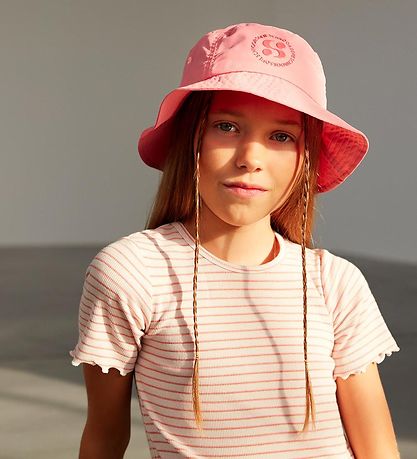 Sofie Schnoor Stelpur Bucket-hattur - Bleikt