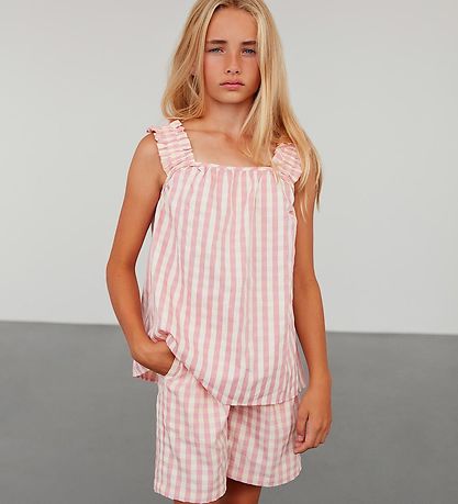 Sofie Schnoor Girls Shorts - Check Pink