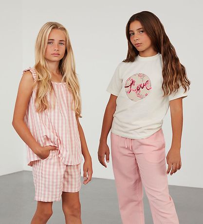 Sofie Schnoor Girls Shorts - Check Pink