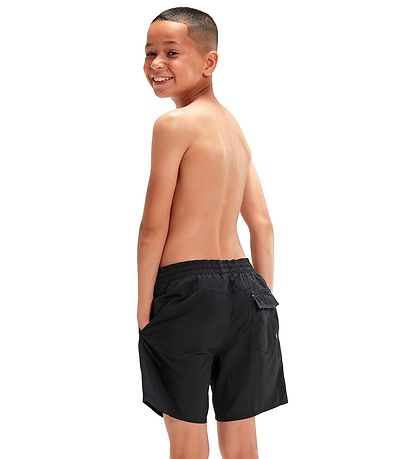 Speedo Badshorts - Hyper Boom Logo - Svart/Blå
