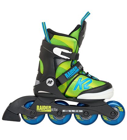 K2 Rolschaatsen - Raiderstraal - Groen/zwart