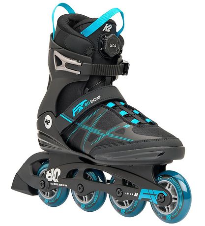 K2 Rulleskøyter - F.I.T. 80 Boa - Blå/Svart - Inline skøyter