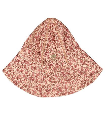 Wheat Sun Hat - UV40+ - Red Flower Meadow