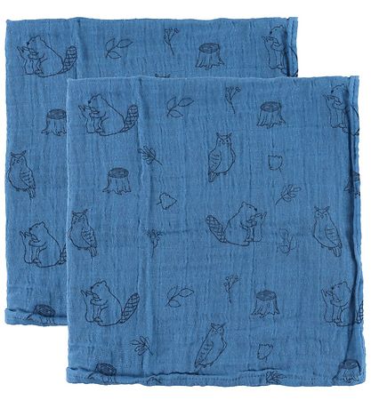 Pippi Muslin Cloths - 6-Pack - 65x65 cm - Dark Navy