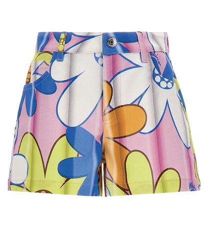 Moschino Farkkushortsit - Vaaleanpunainen/Sininen/Keltainen