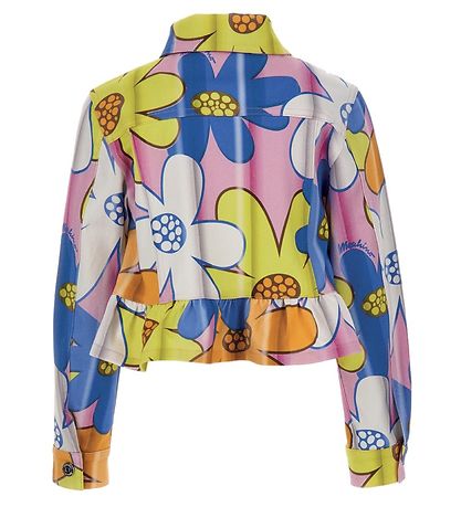 Moschino Jeansjacke - Kurz geschnitten - Pink Blumen
