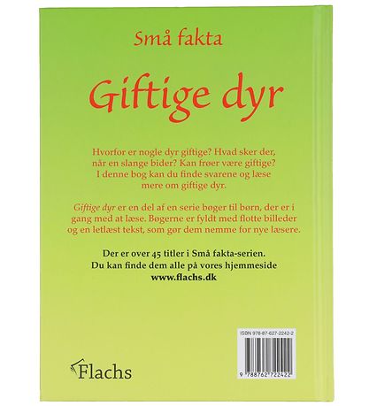 Gads Forlag Book - Little facts - Poisonous Animals - Danish