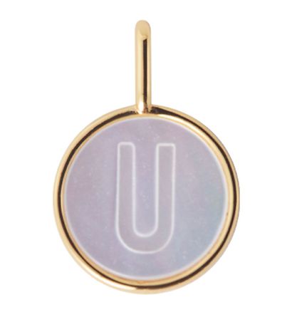 Design Letters Riipus Kaulakoru - U - Pearl Gold