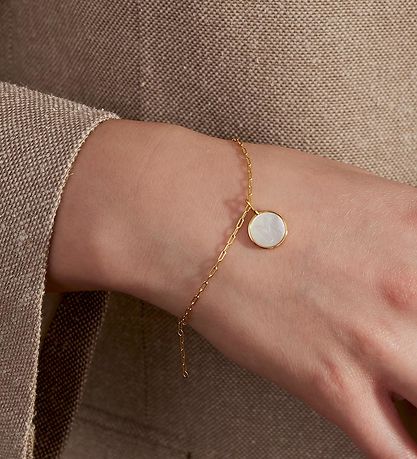 Design Letters Hengiskraut Til Hálsmen - W - Pearl Gold