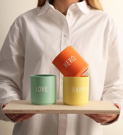 Design Letters Bolli - Favorite Cup - Happy - Yellow