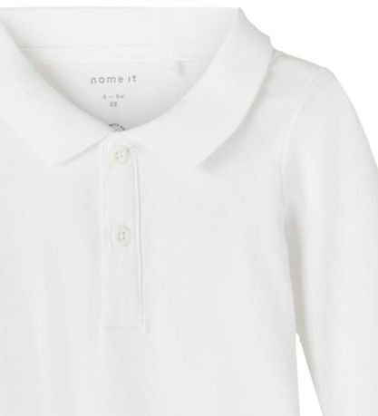 Name It Pololichaam l/s - NbmHolger - Bright White