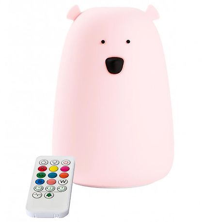 Rabbit & Friends Lamp - Bear - 17x11 cm - Rose