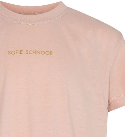 Sofie Schnoor Stelpur Stuttermabolur - Light Rose