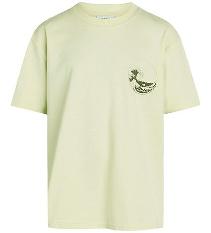 Grunt Stuttermabolur - Acorns - Light Green