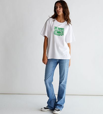 Grunt T-Shirt - Mason - Weiß m. Grün Print