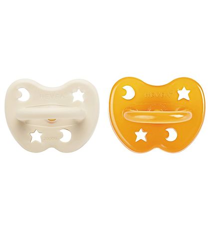 Hevea Schnuller - 3-36 Mt. - 2er-Pack - Naturgummi - Milchig Whi