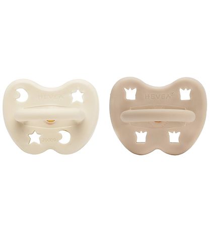 Hevea Schnuller - 3-36 Mt. - 2er-Pack - Naturgummi - Milchig Whi