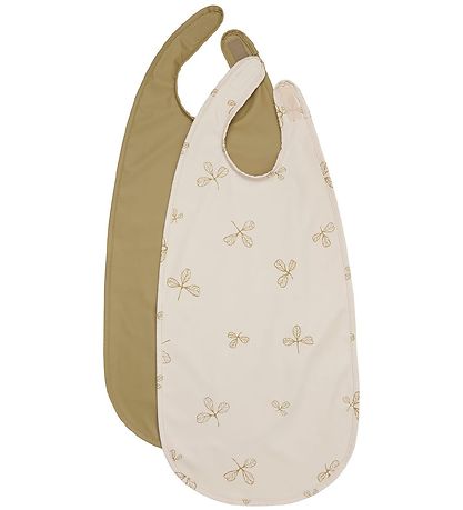 CeLaVi Lätzchen - 2er-Pack - Lang - PU - Khaki