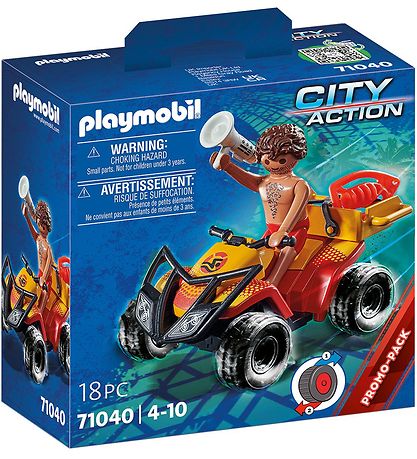 - VTT sauveteur Playmobil City Action - 71040 - 18 Parties