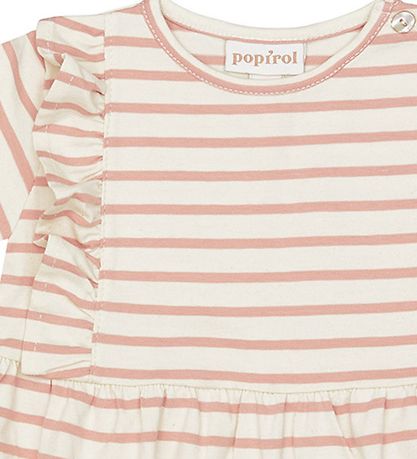 Popirol Kleid - Poanneli Babykleid - Striped Vanilla