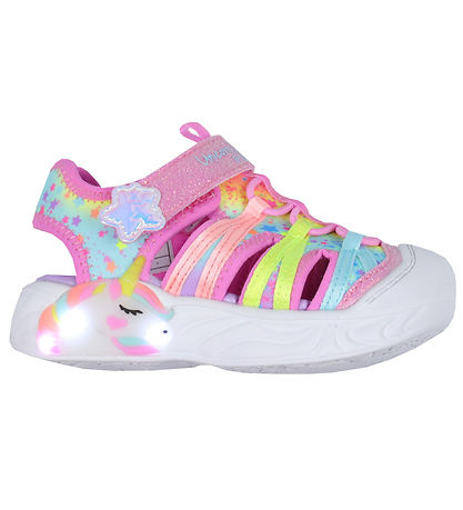 Skechers Sandalar M. Ljós - Unicorn Dreams Explorer - Bleikt/Mul