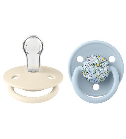 BIBS X Liberty De Lux Pacifiers - 2-Pack - Round - Eloise/Baby B