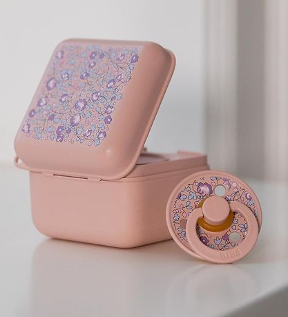 BIBS X Liberty Pacifier box - 7x5 cm - Blush