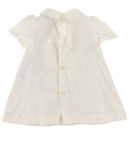Emporio Armani Kleid m. Bloomers - Off White m. Logos