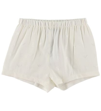 Emporio Armani Kleid m. Bloomers - Off White m. Logos