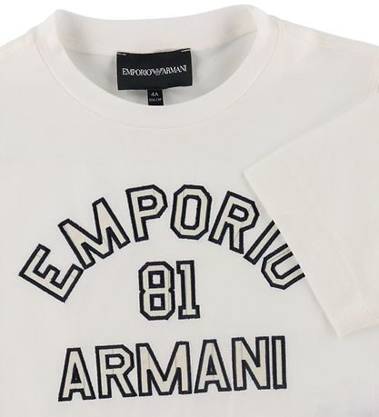 Emporio Armani T-shirt - White w. Navy