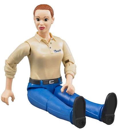 Bruder Figur - bworld - Kvinna m. Blå Byxor - 60408