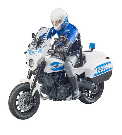 Bruder Figure av. Moto de police Ducati Scrambler - bworld - 627