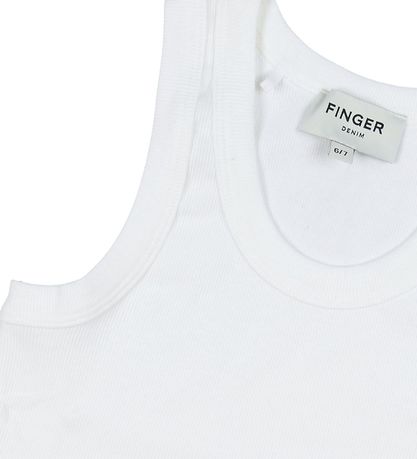 Finger In The Nose Tanktop - Rib - White