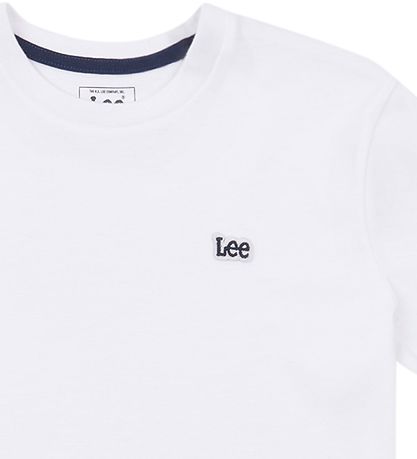 Lee Stuttermabolur - Merki - Bright White