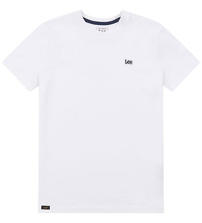 Lee Stuttermabolur - Merki - Bright White