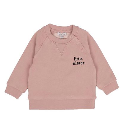 Livly Sweatshirt - Sibling - Dusty Mauve w. Little Sister