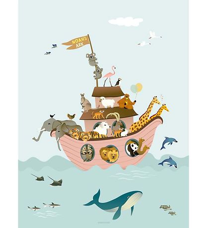 Vissevasse Veggspjald - 30x40 - Blað Noah